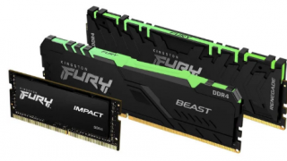 金士顿FURY高性能DDR4内存提供4至32GB的单模块容量