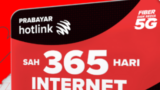 Maxis新推出的HotlinkPrepaidInternet365让您全年保持联络低至RM6
