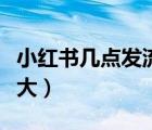 小红书几点发流量最大（小红书几点发流量最大）