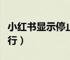 小红书显示停止运行该怎么办（小红书停止运行）