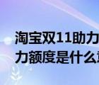 淘宝双11助力额度是什么意思（天猫双11助力额度是什么意思）