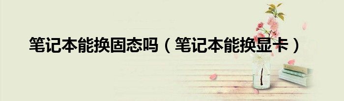 笔记本能换固态吗（笔记本能换显卡）