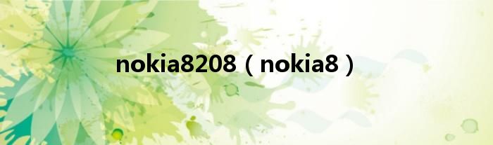 nokia8208（nokia8）