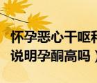 怀孕恶心干呕和孕酮有关系吗（怀孕恶心干呕说明孕酮高吗）