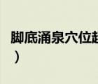 脚底涌泉穴位超清图片（脚底涌泉穴位的位置）