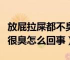 放屁拉屎都不臭怎么回事（不拉屎只放屁而且很臭怎么回事）