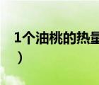 1个油桃的热量是多少（油桃一般是多少热量）