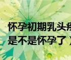 怀孕初期乳头疼痛什么时候能消失（乳头疼痛是不是怀孕了）