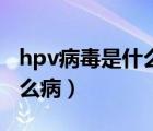 hpv病毒是什么是怎么产生的（hpv病毒是什么病）