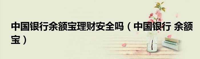 存理财是什么意思(存理财有什么风险吗)