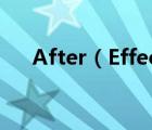 After（Effect制作梦幻奥运五环效果）