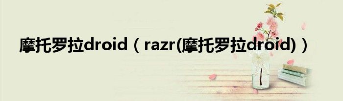 摩托罗拉droid（razr(摩托罗拉droid)）