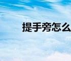 提手旁怎么打出来（提手旁怎么打）