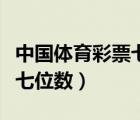 中国体育彩票七位数中奖查询（中国体育彩票七位数）