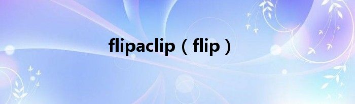 flipaclip（flip）