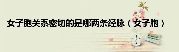 女子胞关系密切的是哪两条经脉（女子胞）