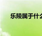 乐陵属于什么市（乐陵市属于哪个市）