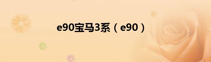 e90宝马3系（e90）-66绿色资源网-第3张图片