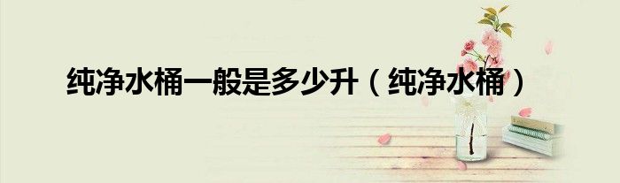 纯净水桶一般是多少升（纯净水桶）