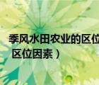 季风水田农业的区位优势和特点（季风水田农业的分布 特点 区位因素）
