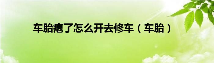 车胎瘪了怎么开去修车（车胎）