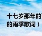 十七岁那年的雨季歌词 林志颖（十七岁那年的雨季歌词）