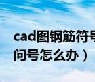 cad图钢筋符号显示问号（cad钢筋符号显示问号怎么办）