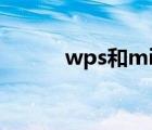 wps和microsoft office不兼容