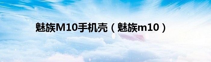 魅族M10手机壳（魅族m10）