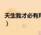 天生我才必有用原版（天生我才必有用完整版）