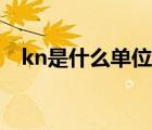 kn是什么单位换算公斤（kn是什么单位）