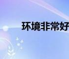 环境非常好的英文（非常好的英文）
