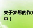 关于梦想的作文初中唯美（关于梦想的作文初中）