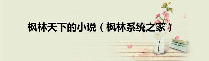 枫林天下的小说（枫林系统之家）