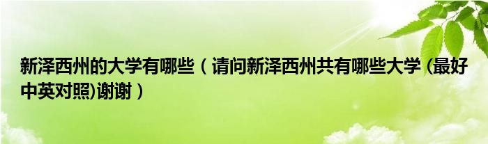新泽西州的大学有哪些（请问新泽西州共有哪些大学 (最好中英对照)谢谢）