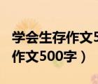 学会生存作文500字六年级鲁滨逊（学会生存作文500字）