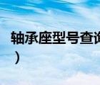 轴承座型号查询尺寸大全对照表（轴承座型号）