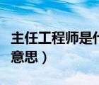 主任工程师是什么级别（主任级工程师是什么意思）