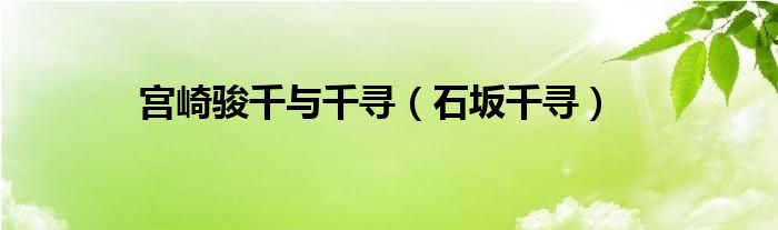 宫崎骏千与千寻（石坂千寻）