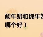 酸牛奶和纯牛奶哪个好一些（酸牛奶和纯牛奶哪个好）