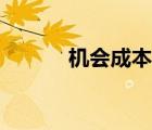 机会成本的定义（成本的定义）