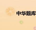中华题库好不好用（中华题库）