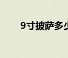 9寸披萨多少（9寸的披萨大概多大）