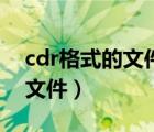 cdr格式的文件怎么打开（如何打开cdr格式文件）
