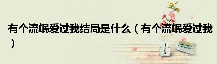 有个流氓爱过我结局是什么（有个流氓爱过我）