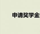 申请奖学金的申请理由怎么写200字