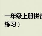 一年级上册拼音拼读训练题（一年级上册拼音练习）
