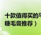 十款值得买的平价睫毛膏排行榜（平价好用的睫毛膏推荐）