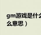 gm游戏是什么意思代表什么（游戏gm是什么意思）