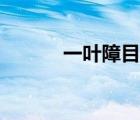 一叶障目成语（目叶打一成语）